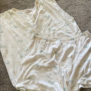 Go softly Pajama set bows vintage large